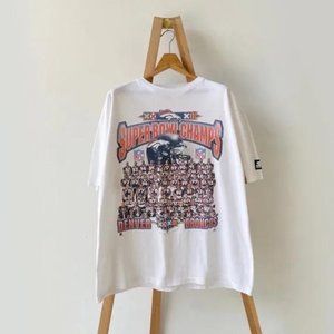 90s Denver Broncos players NFL t-shirt